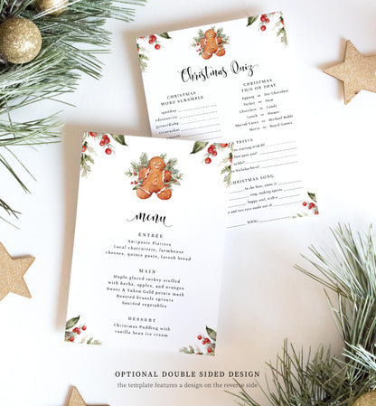 Nutmeg Noel | Printable Christmas Quiz Game Template
