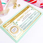 Ferras Greenery Gold | Scratch-off Christmas Boarding Pass