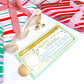 Ferras Greenery Gold | Scratch-off Christmas Boarding Pass