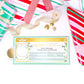 Ferras Greenery Gold | Scratch-off Christmas Boarding Pass