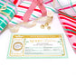 Ferras Greenery Gold | Scratch-off Christmas Boarding Pass