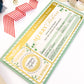 Ferras Greenery Gold | Scratch-off Christmas Boarding Pass