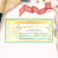 Ferras Greenery Gold | Scratch-off Christmas Boarding Pass