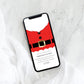 Santa Red | Smartphone Christmas Invitation Template