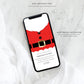 Santa Red | Smartphone Christmas Invitation Template
