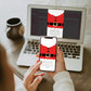 Santa Red | Smartphone Christmas Invitation Template