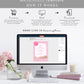 Barbie Party Pink Gold | Printable Cocktails Bar Menu Sign Template
