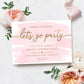 Watercolour Pink | Printable Barbie Birthday Invitation - Black Bow Studio