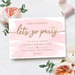 Watercolour Pink | Printable Barbie Birthday Invitation - Black Bow Studio