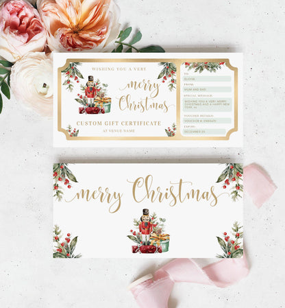 Nutmeg Noel | Printable Christmas Custom Gift Voucher