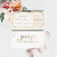Paintly White Gold | Printable Custom Christmas Gift Voucher Template