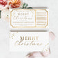 Paintly White Gold | Printable Custom Christmas Gift Voucher Template