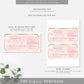 Watercolour Pink | Printable Custom Gift Voucher Template