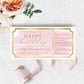 Watercolour Pink | Printable Custom Gift Voucher