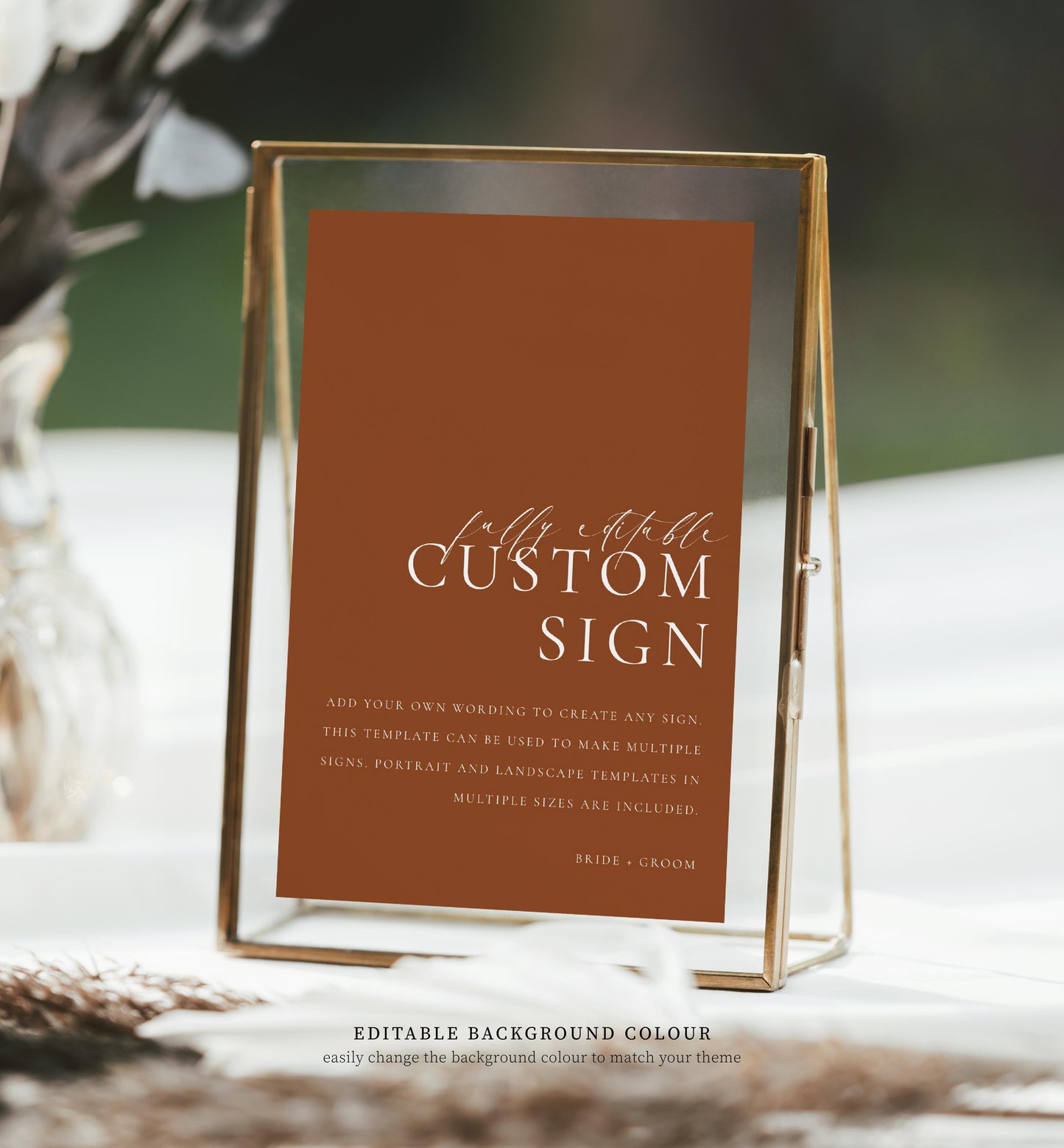Ellesmere White | Printable Custom Text Sign