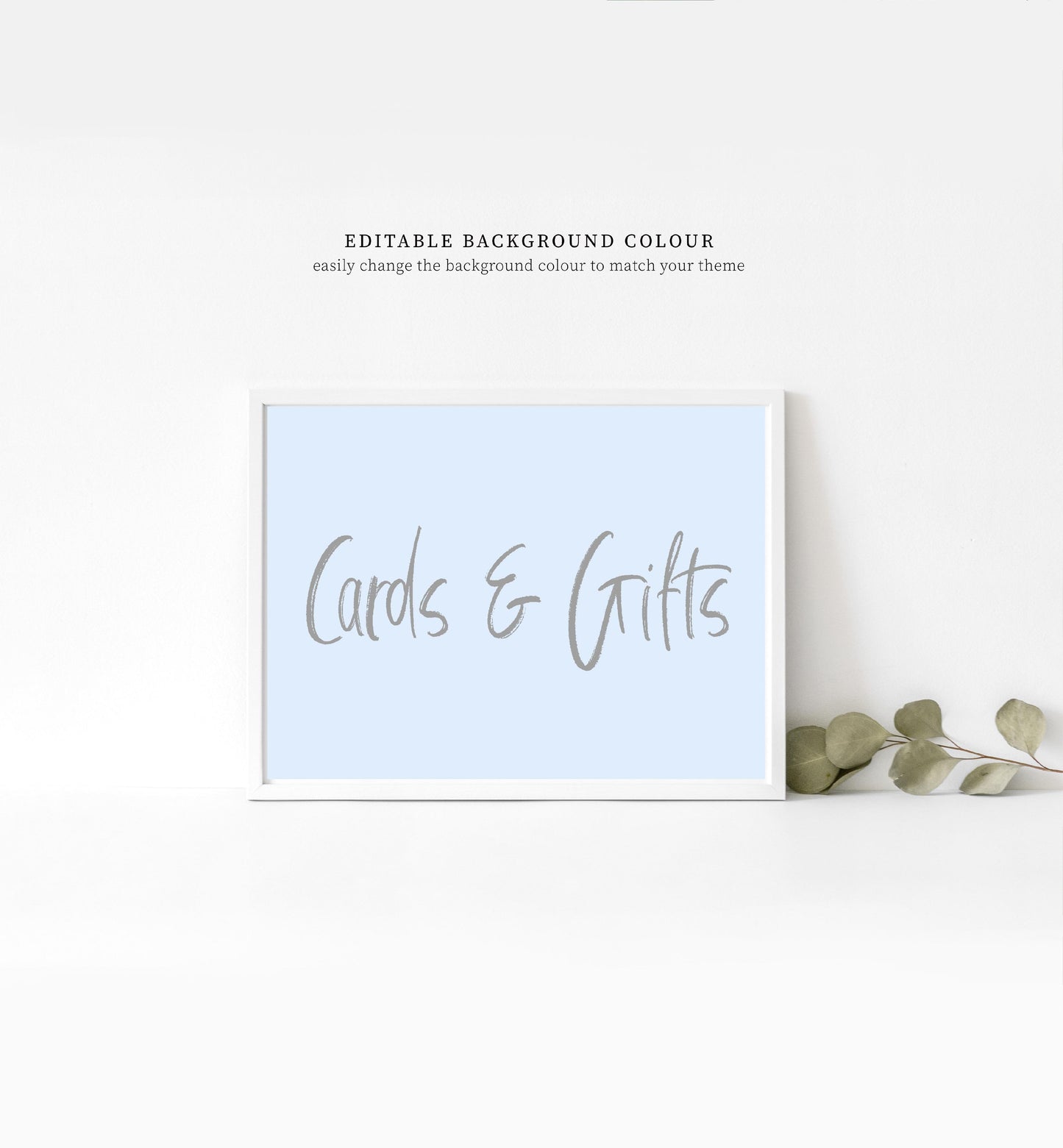 Modern Script | Printable Custom Text Sign - Black Bow Studio