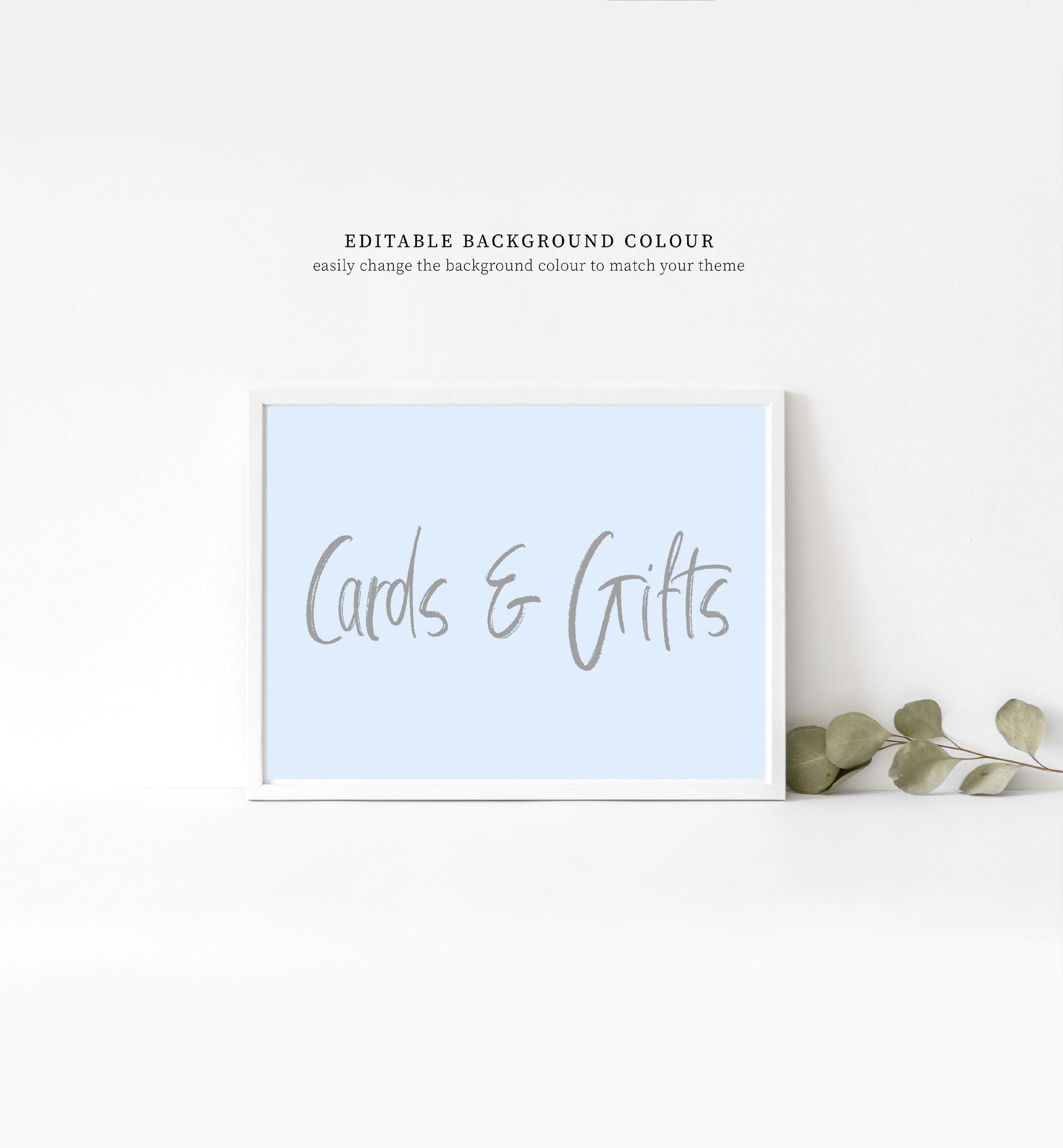 Modern Script | Printable Custom Text Sign - Black Bow Studio