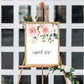 Darcy Floral Pink | Printable Custom Text Sign Template - Black Bow Studio