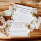 Mews Floral White | Printable Date Night Ideas Sign and Card Template