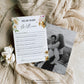 Mews Floral White | Printable Dear Baby Shower Game Template