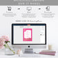 Barbie Party Hot Pink Gold | Printable Bar Menu Sign Template