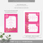 Barbie Party Hot Pink Gold | Printable Bar Menu Sign Template