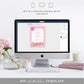 Barbie Party Pink Gold | Printable Bar Menu Sign Template - Black Bow Studio