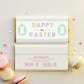 Printable Easter Chocolate Wrapper Template, Editable Easter Egg Hunt Chocolate Wrapper, Multi Coloured Pastel Stripe
