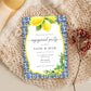 Positano Lemons | Printable Engagement Invitation Template