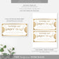 Golden Ticket Gold | Printable Father's Day Custom Gift Voucher Template