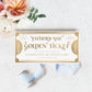 Golden Ticket Gold | Printable Father's Day Custom Gift Voucher Template