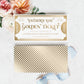 Golden Ticket Gold | Printable Father's Day Custom Gift Voucher Template