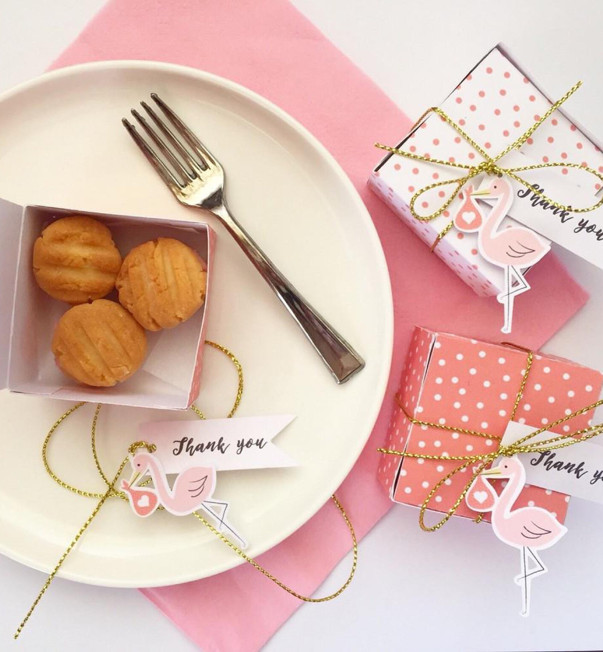 Polka Dot | Printable Favour Boxes - Black Bow Studio