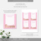 Barbie Party Pink Gold | Printable Favour Treat Bag Topper Template - Black Bow Studio
