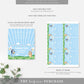 Bluey Blue | Printable Favour Treat Bag Topper Template