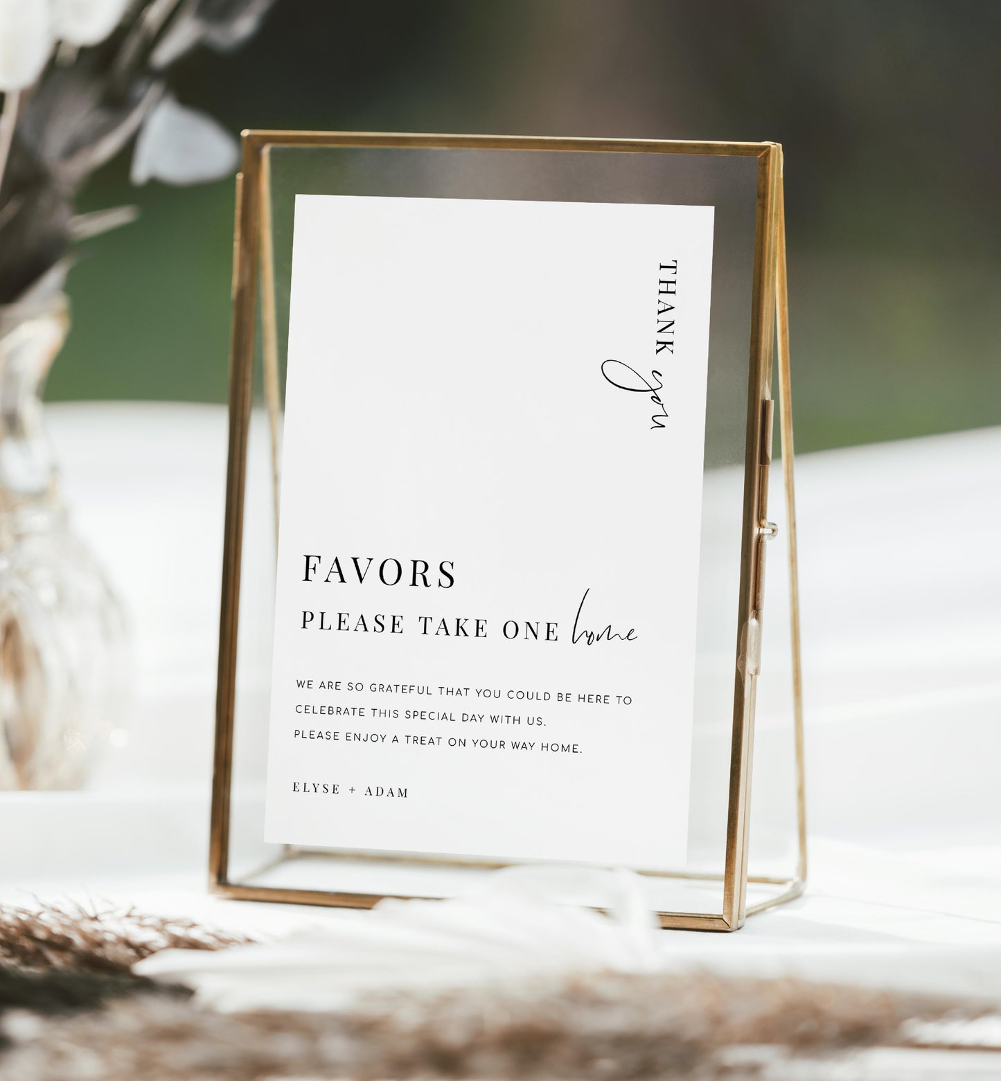 Estelle White | Printable Favours Sign