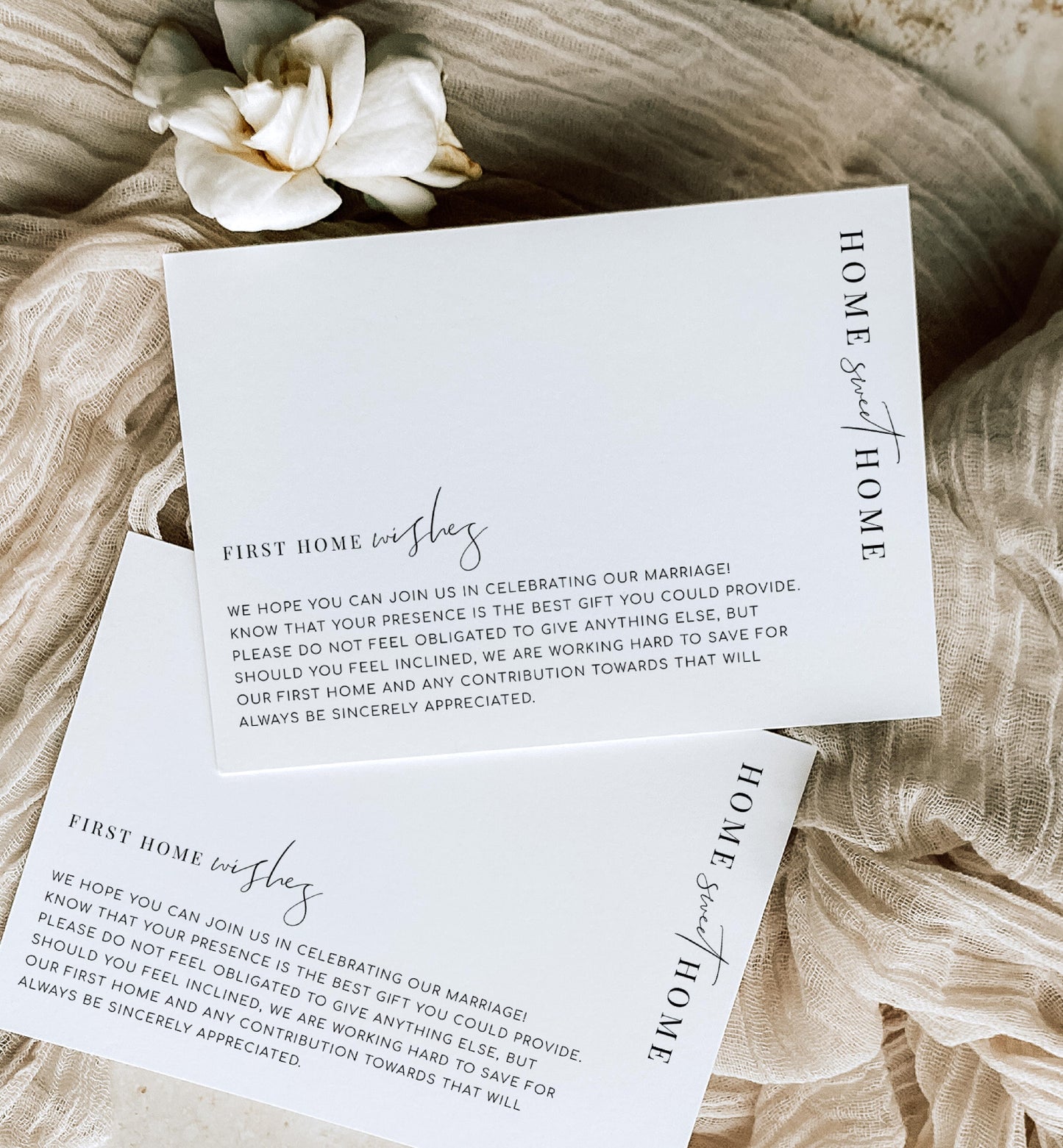 Estelle White | Printable First Home Wishes Card