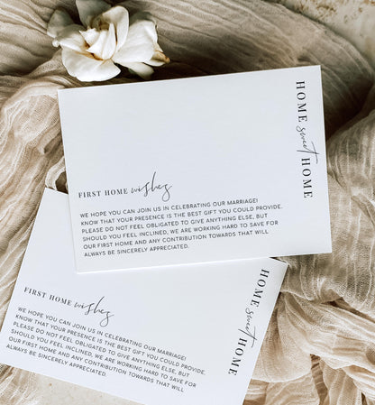 Estelle White | Printable First Home Wishes Card