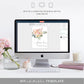 Cambridge Floral Multi | Printable Flower Bar Sign Template - Black Bow Studio