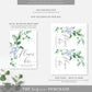 Ferras Blossom Blue | Printable Flower Bar Sign