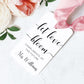 Layton Script White | Printable Let Love Bloom Favour Tags Template