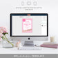 Barbie Party Pink Gold | Printable Galentine's Day Invitation Template
