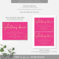 Paintly Hot Pink | Printable Galentine's Dinner Invitation