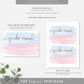 Watercolour Pink Blue | Printable Gender Reveal Invitation