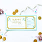 Ferras Blossom Greenery Gold | Birthday Gift Voucher
