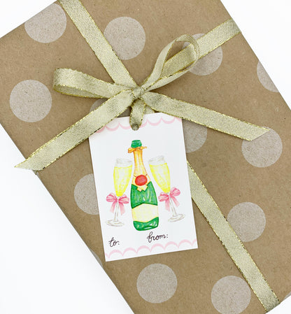 Champagne Toast Set of 8 Gift Tags