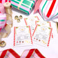 Santa's Sleigh Express White | Set of 8 Christmas Gift Tags