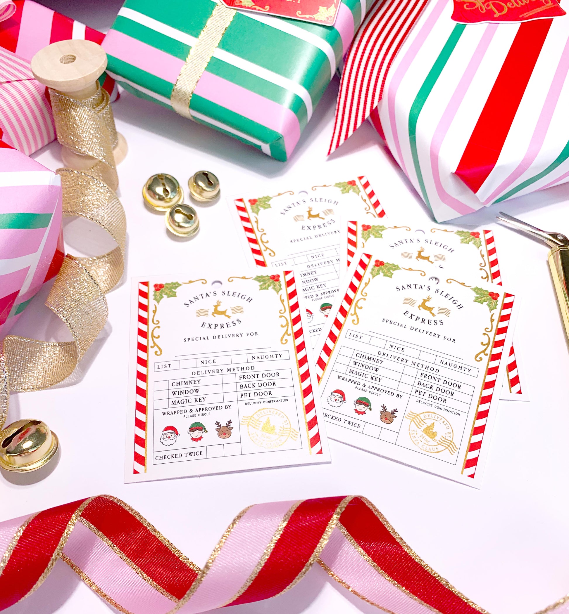 This Gift Sleighs Gift Tags Cute Christmas Gift Tags for Presents and Gift  Bags Colorful Christmas Tags Set of 8 Tags With String 