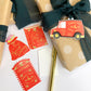 Special Delivery Red Gold | Set of 8 Christmas Gift Tags