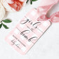 Gingham Pink | Printable Bath Bomb Favour Tags